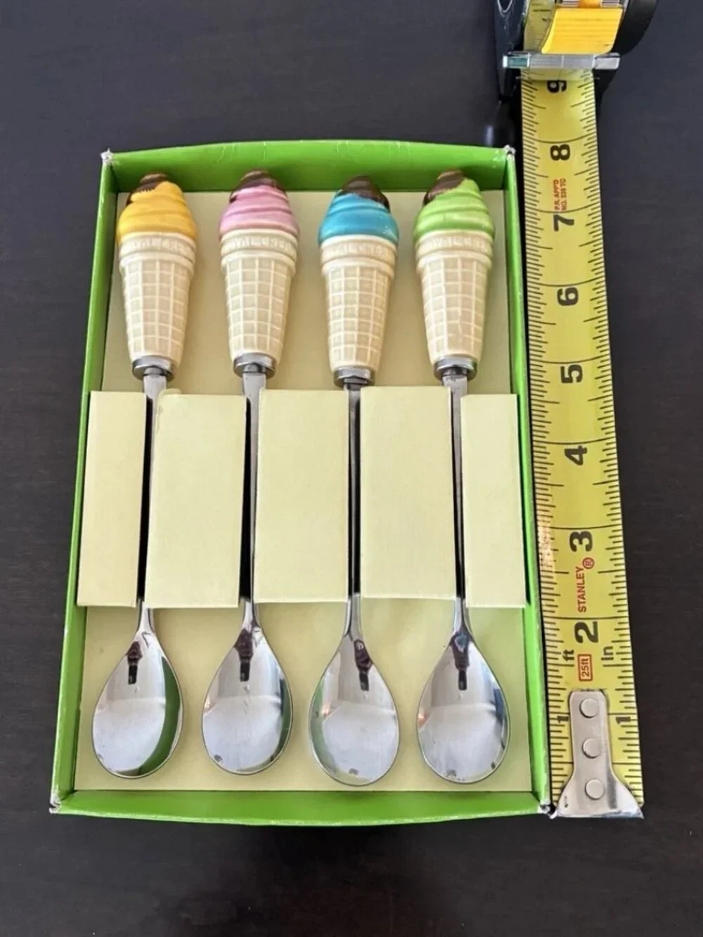 Vintage Rosenthal Netter Ice Cream Sundae Spoons Set of 4 Made in Japan
